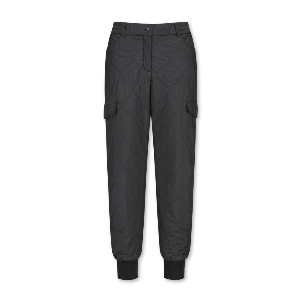 WOMENS キルティングジョガーパンツ ブラック/072344460