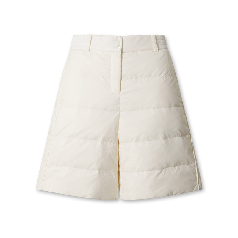 WOMEN NIBLICKダウンハーフパンツ アイボリー