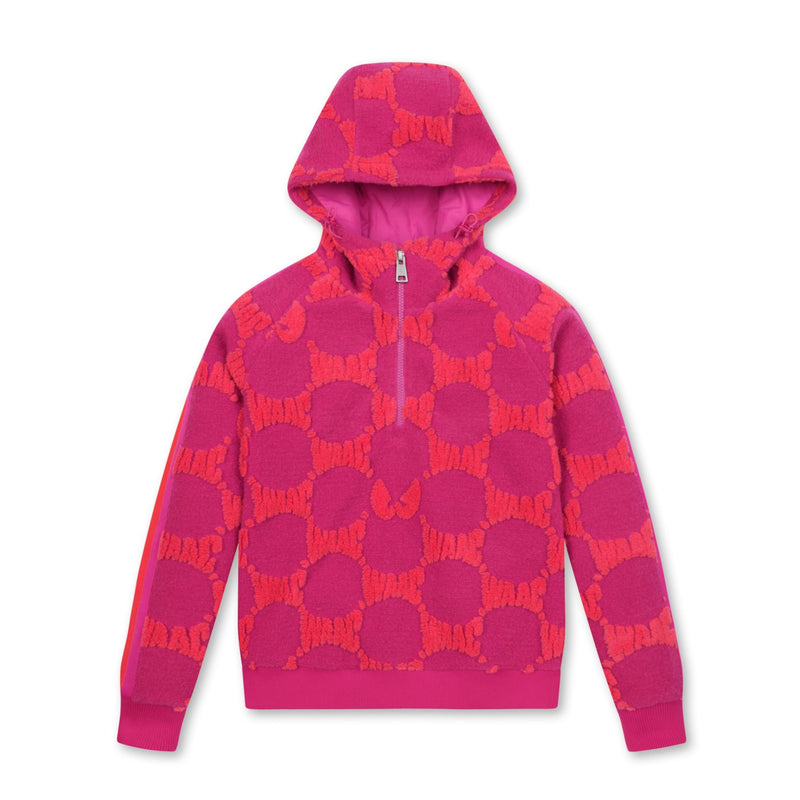 WOMENS ロゴパターン防風トップス ピンク/072334074