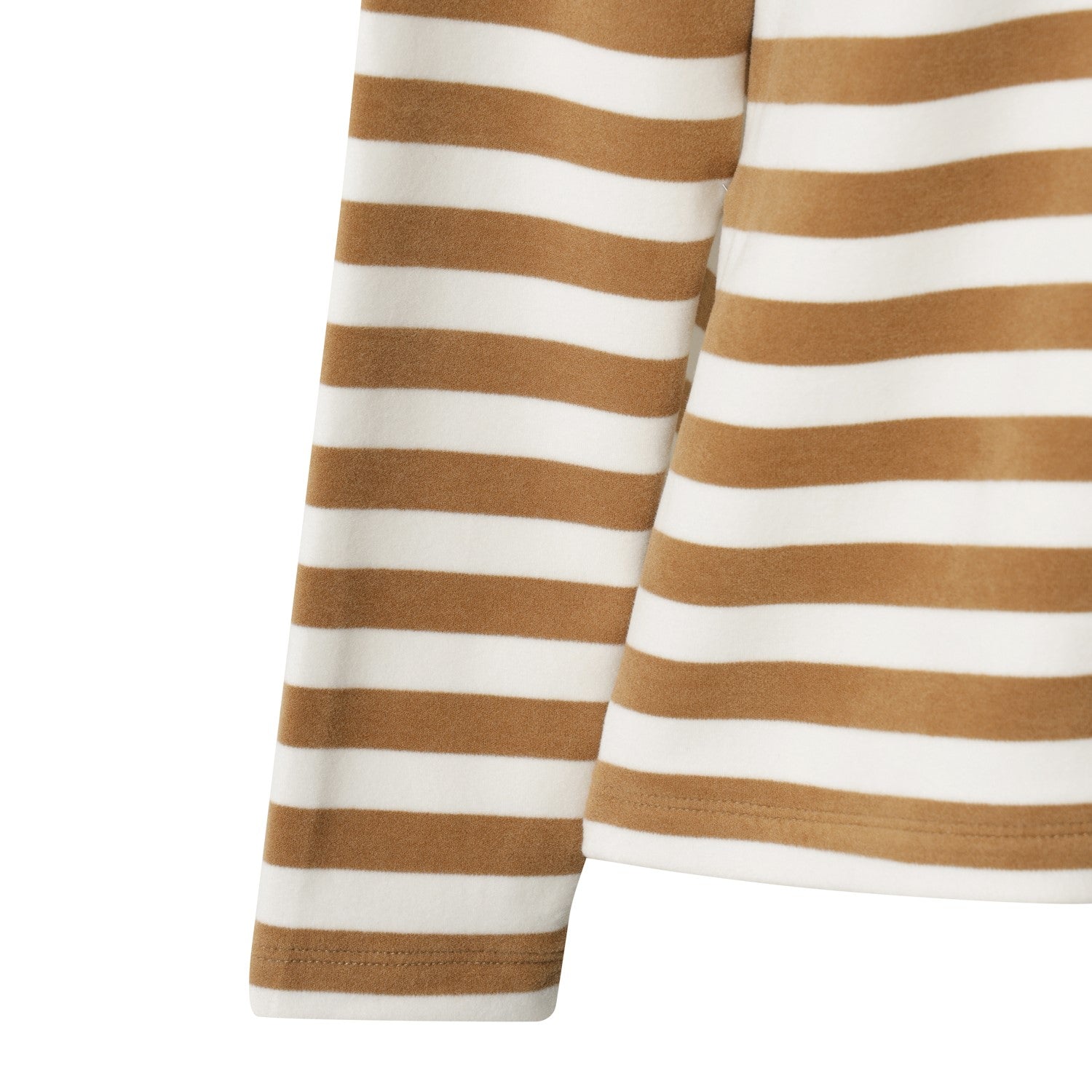 WOMEN ウィンターボーダーハイネックトップス ベージュ