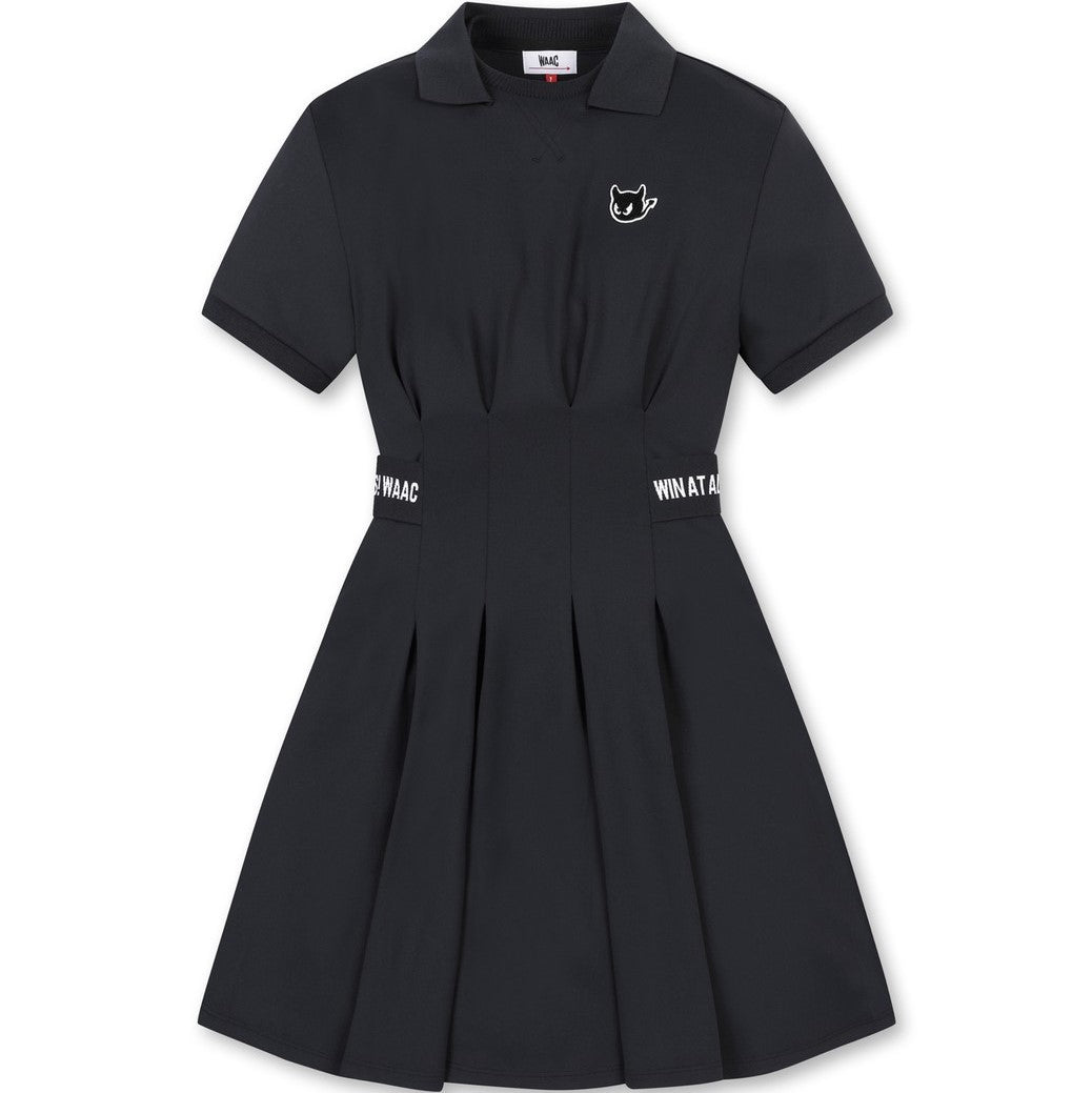 【伸縮性◎】WOMENS 半袖ドレス ブラック/072332553