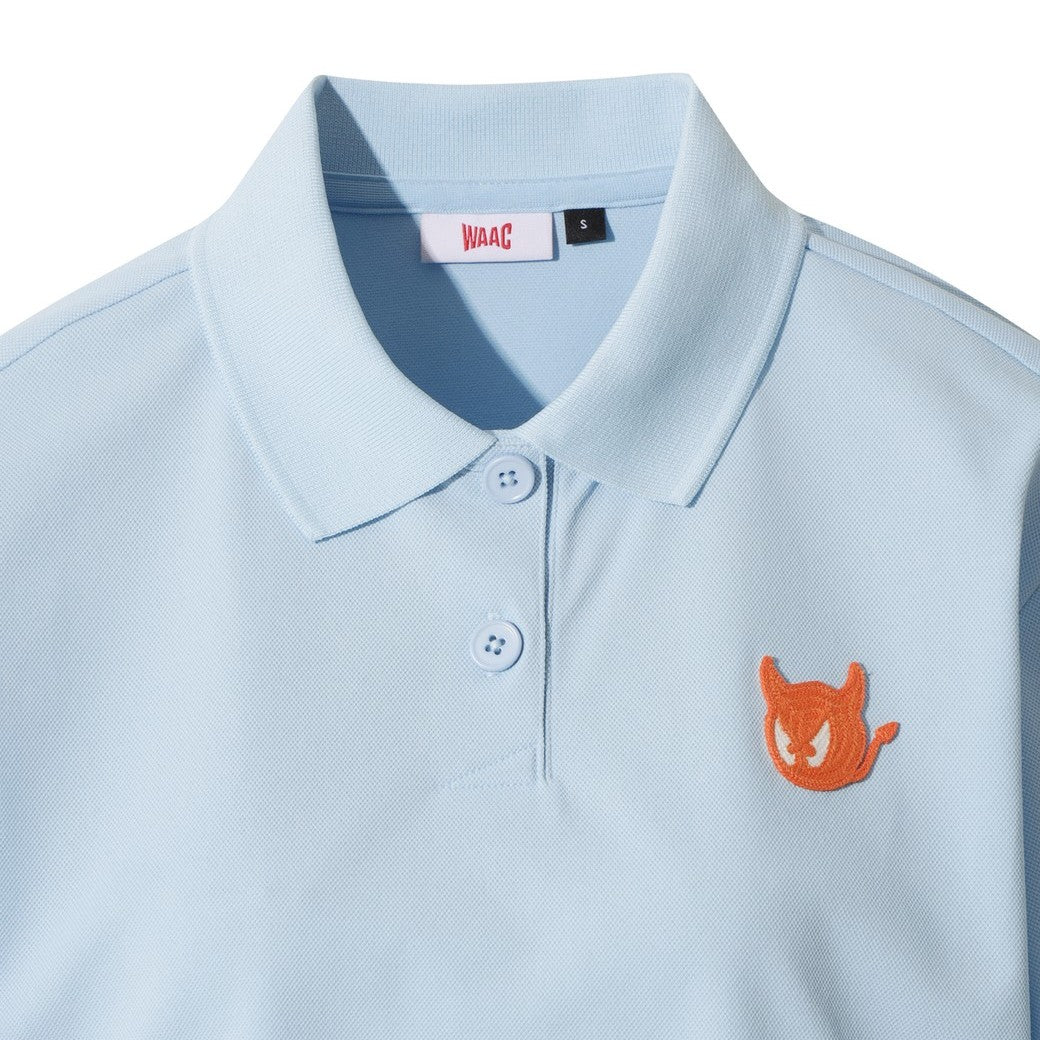 WOMEN WTO ルーズフィットポロシャツ ライトブルー