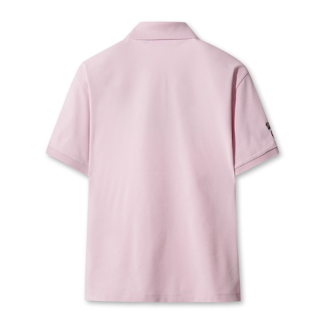 WOMEN WTO ルーズフィットポロシャツ ピンク