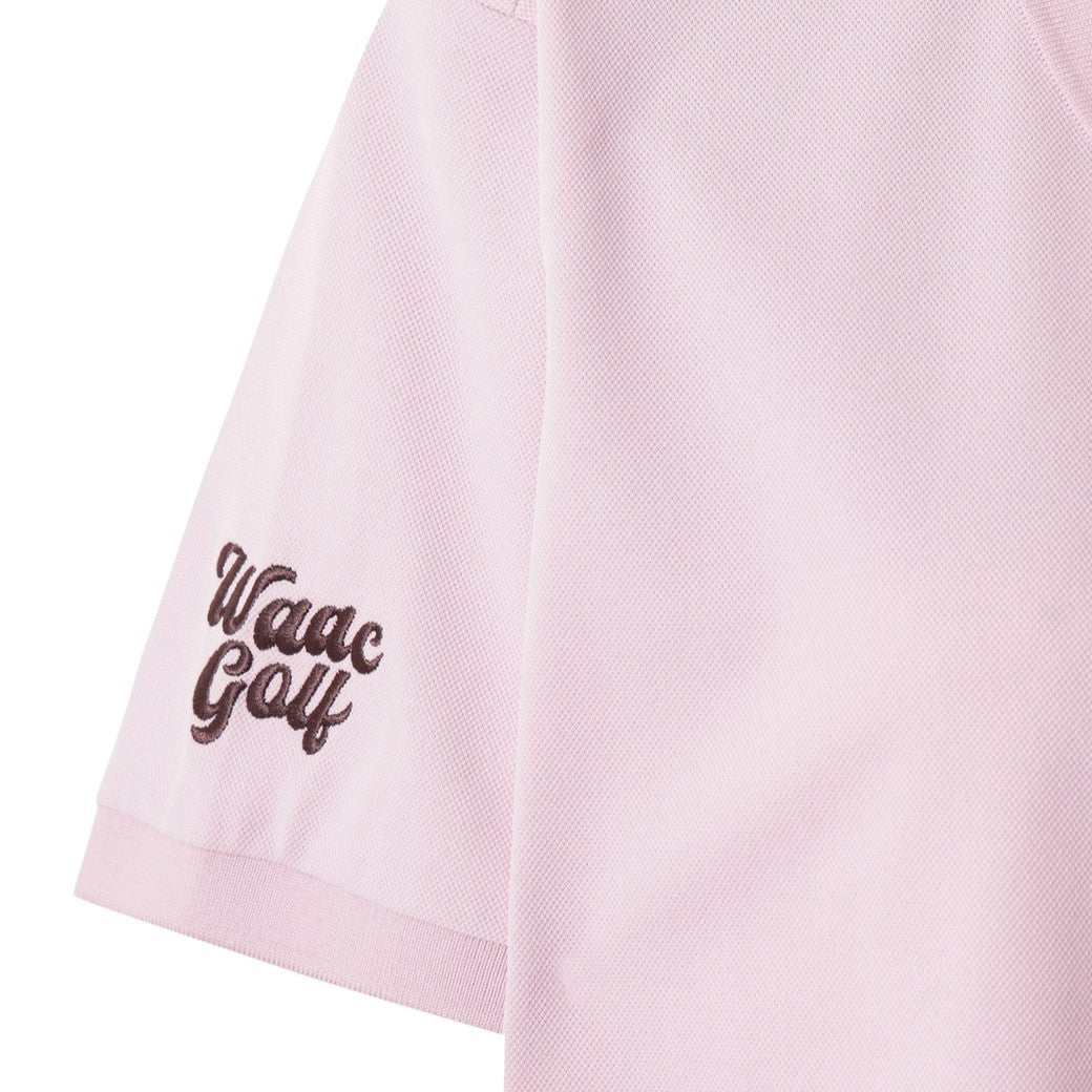 WOMEN WTO ルーズフィットポロシャツ ピンク