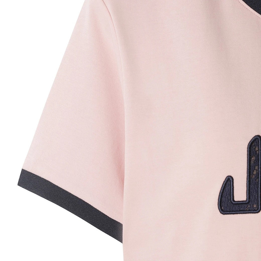 WOMEN  アーチメッシュロゴ Tシャツ ライトピンク