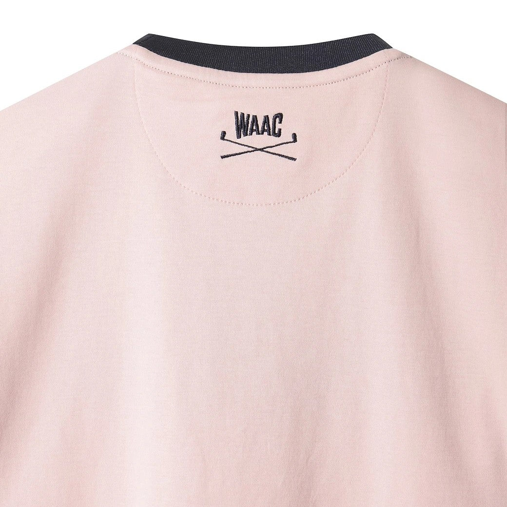 WOMEN  アーチメッシュロゴ Tシャツ ライトピンク