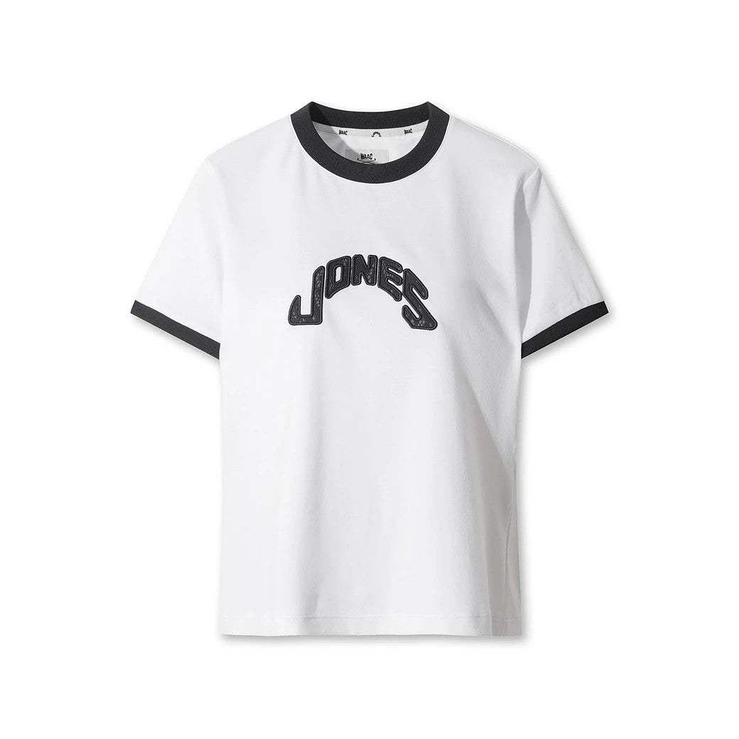 WOMEN  アーチメッシュロゴ Tシャツ ホワイト