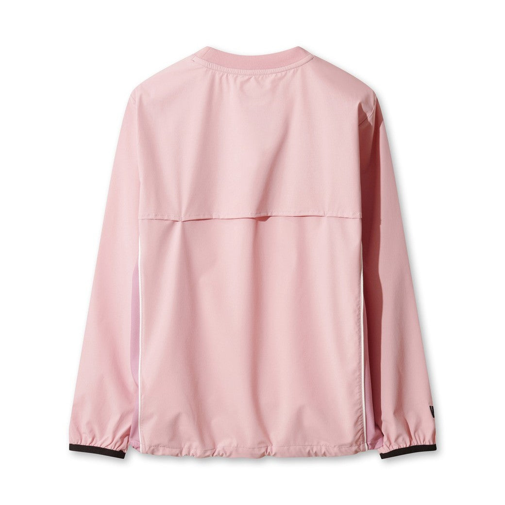 WOMEN カーブロゴプルオーバー ライトピンク