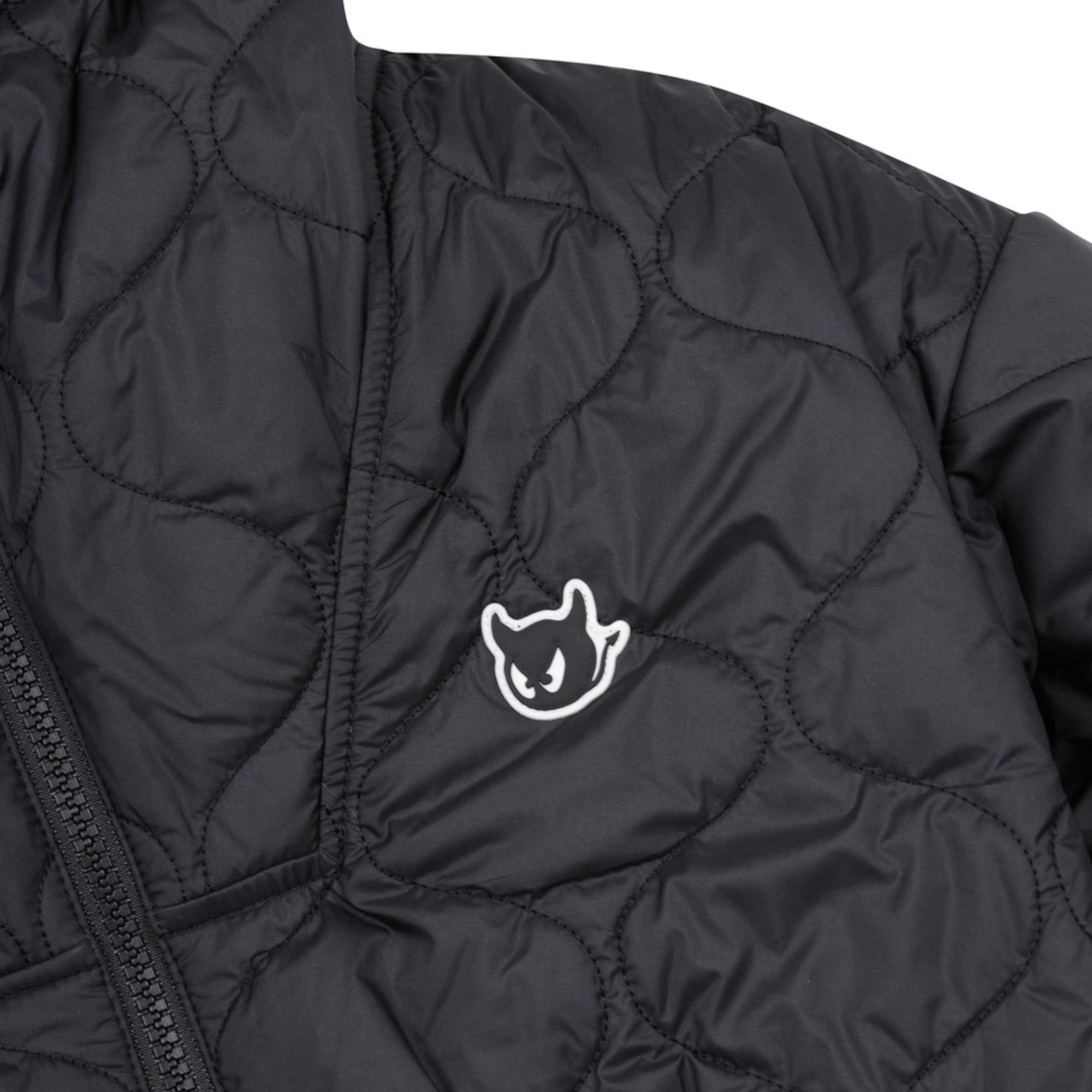 WOMEN ウェッジロングジャンパー ブラック