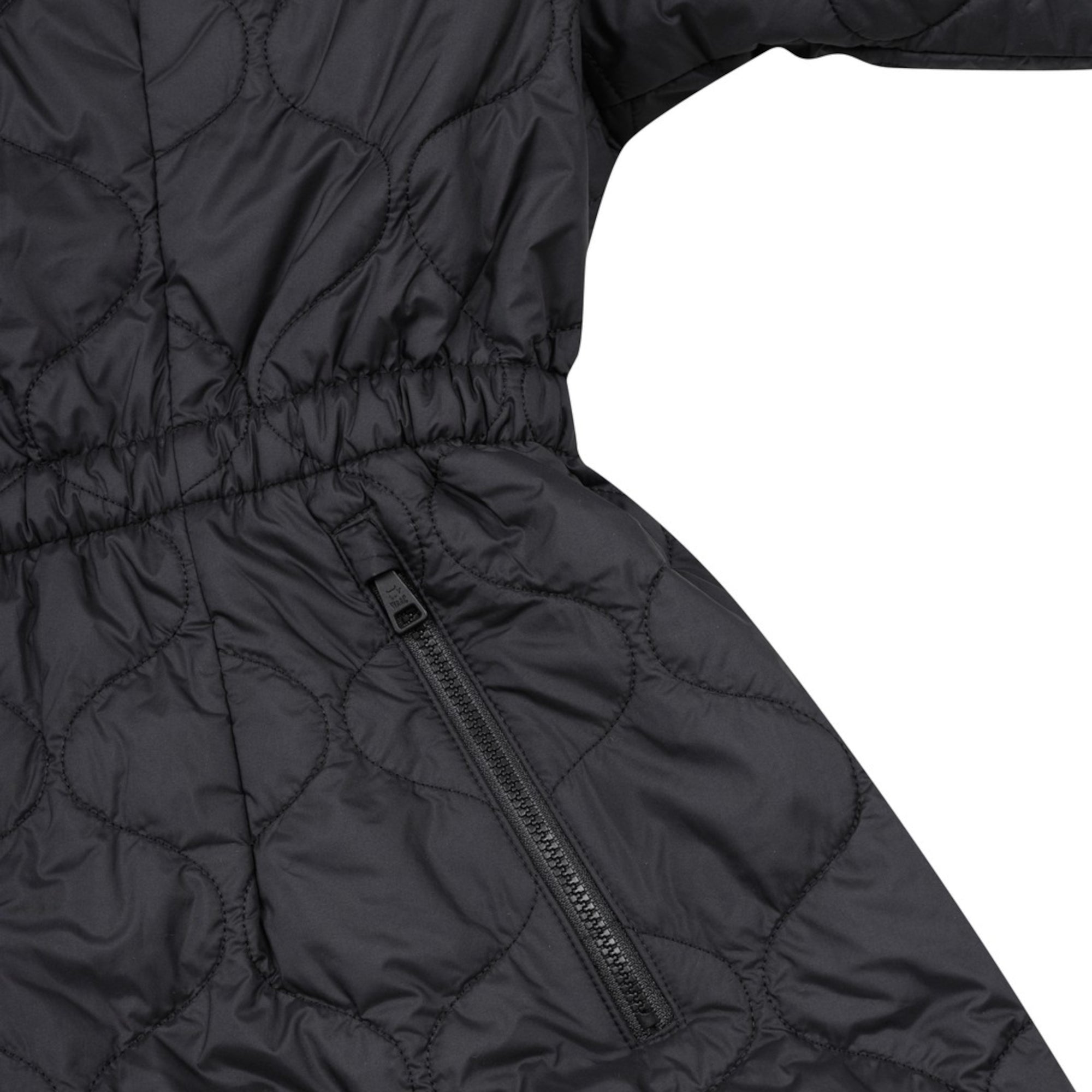 WOMEN ウェッジロングジャンパー ブラック