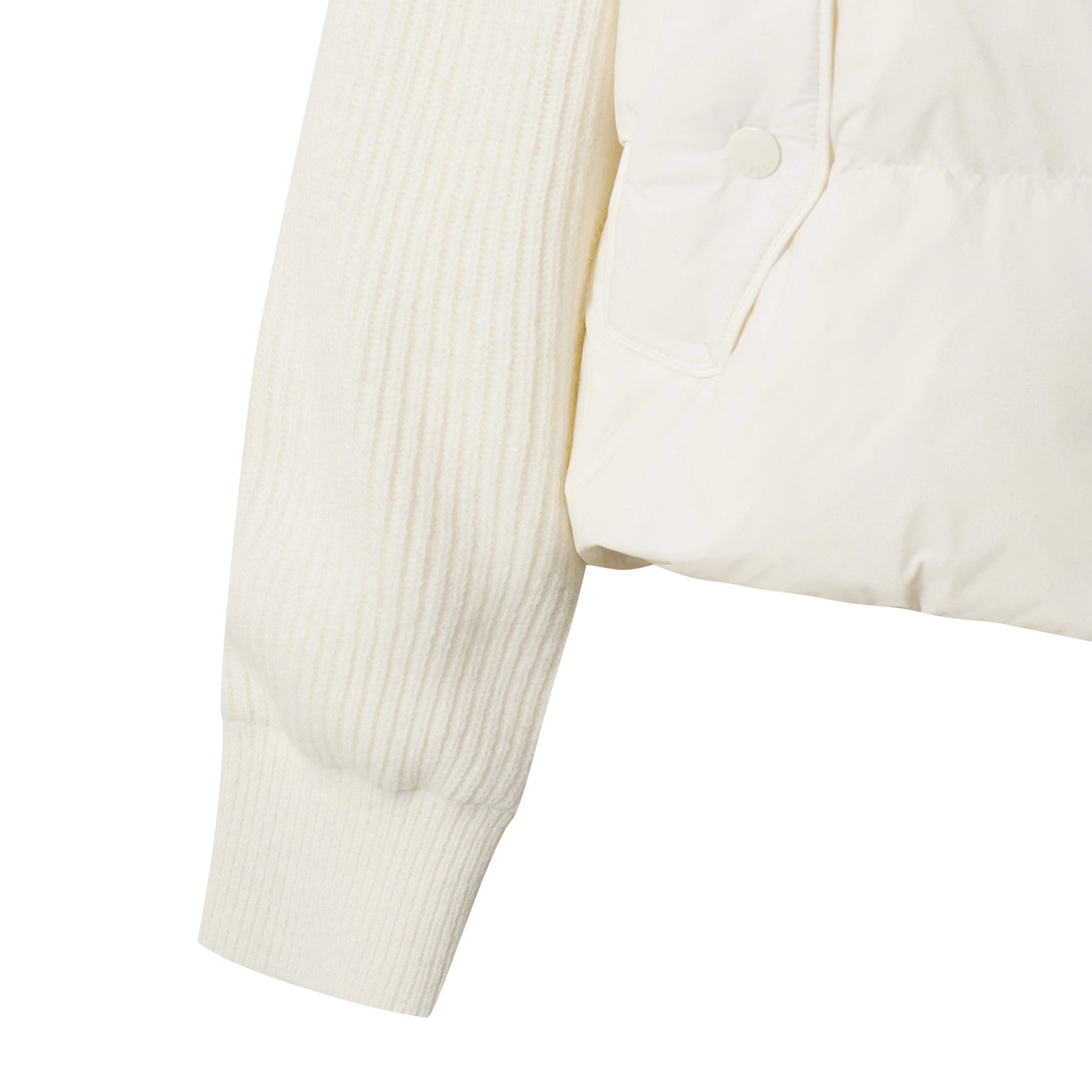 WOMEN ハイブリッドダウンジャケット アイボリー