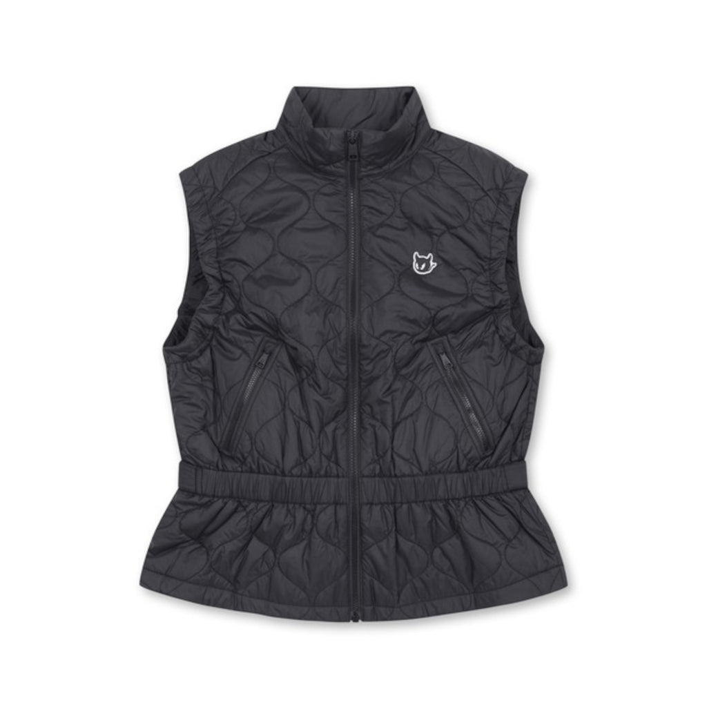 WOMENS ESSENTIALキルティングベスト ブラック/072344262