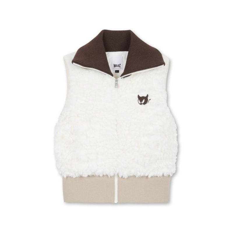 WOMENS フリースベスト アイボリー/072344264