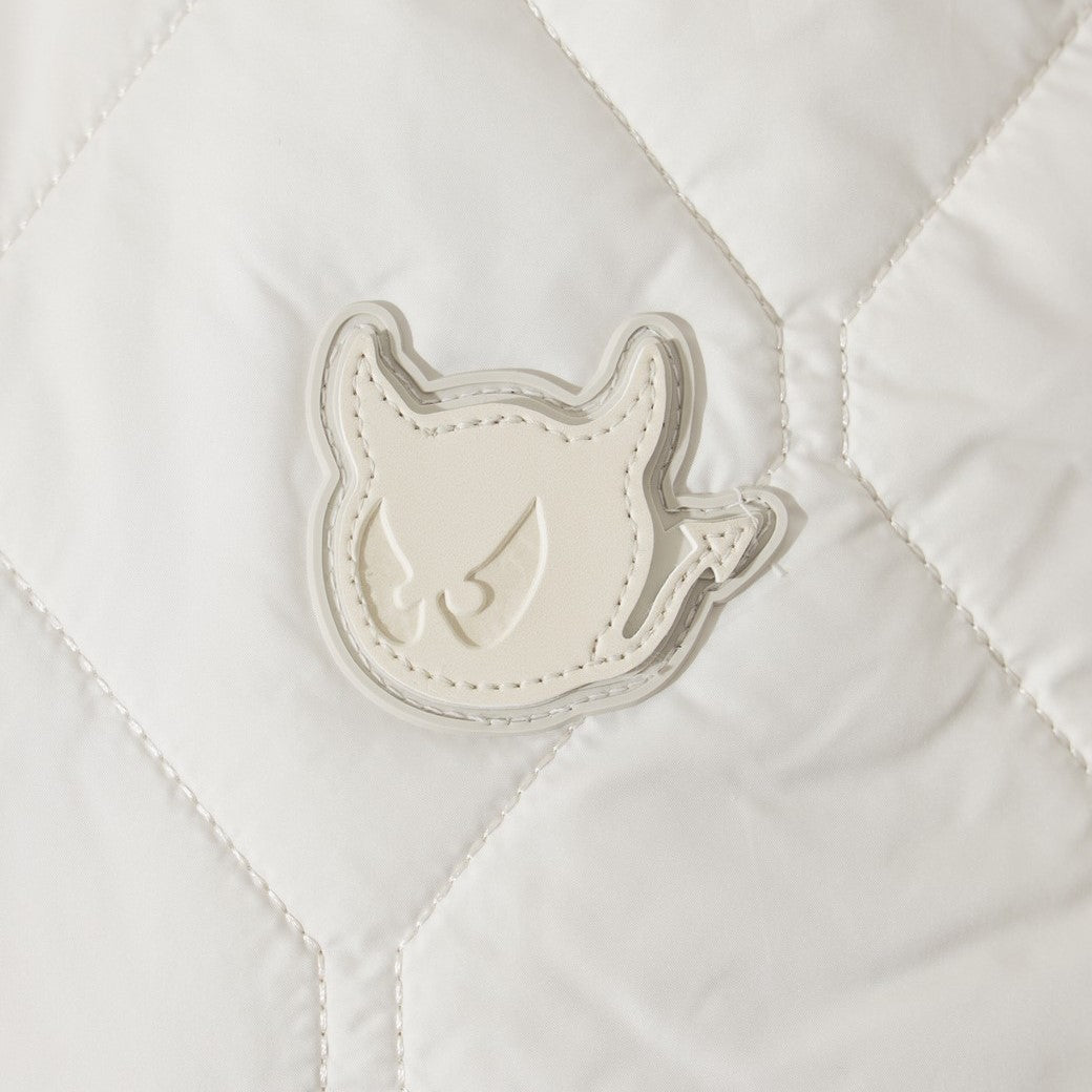 WOMEN キルティングベスト アイボリー