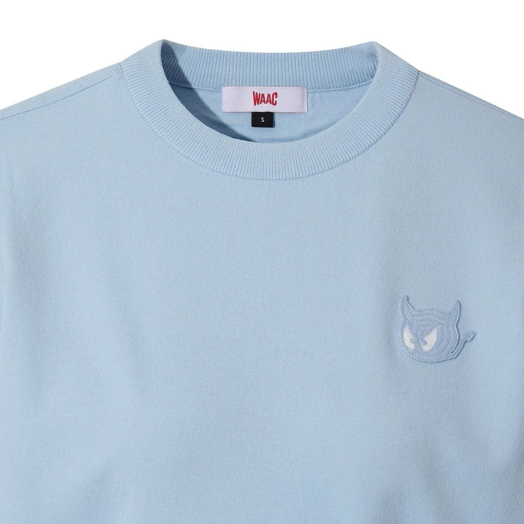 WOMEN WTO ラウンドネックセーター ライトブルー