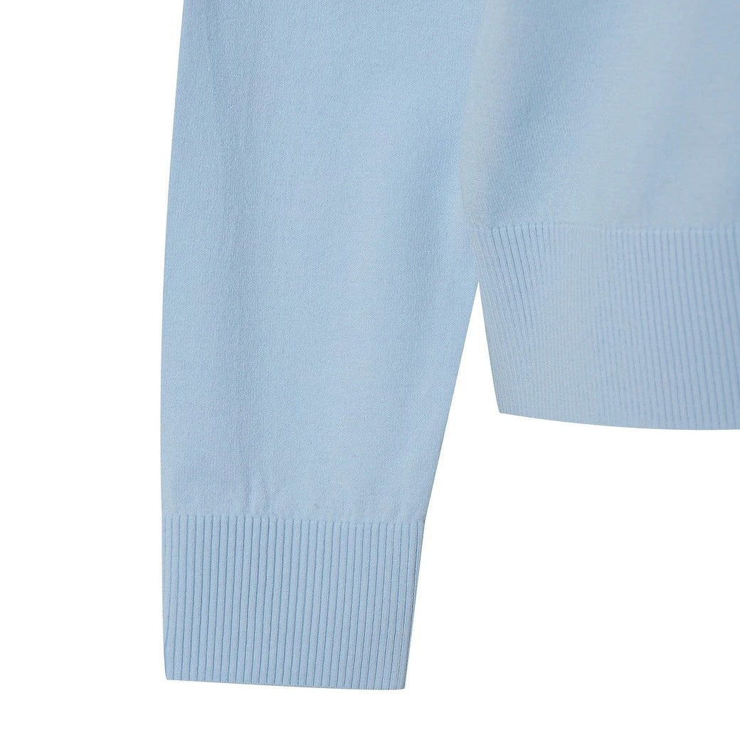 WOMEN WTO ラウンドネックセーター ライトブルー