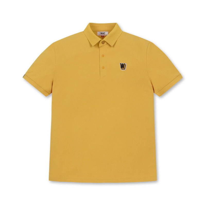 MEN ソリッド半袖ポロシャツ マスタード
