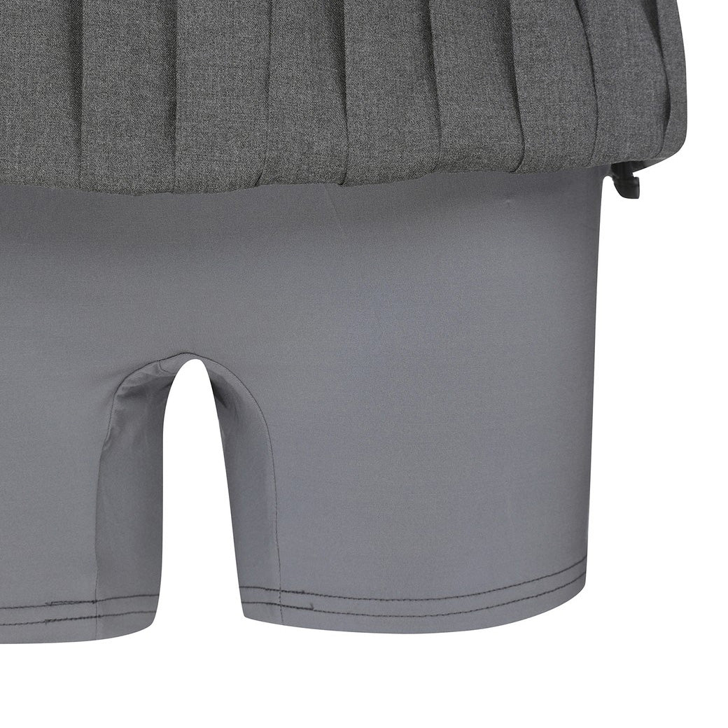 WOMEN プリーツキュロットスカート グレー