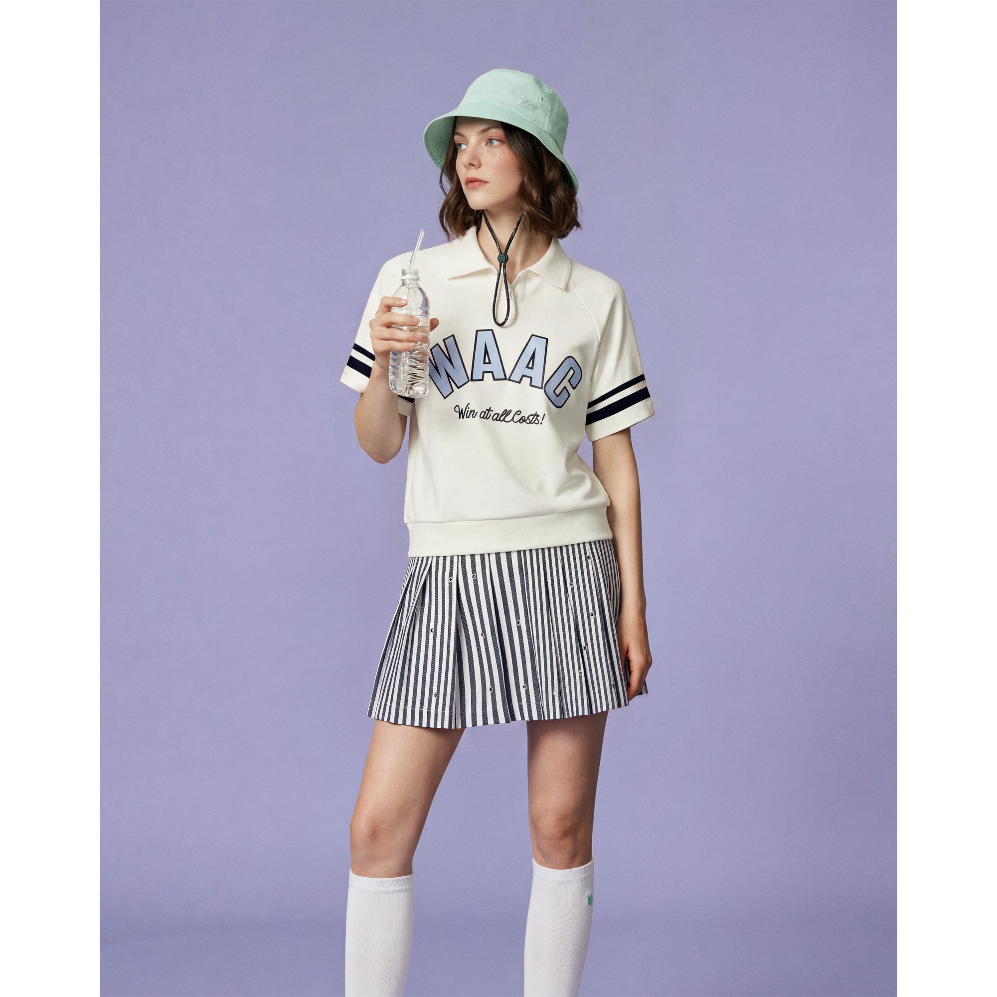 WOMEN COOLMAX パンチングバケットハット ミント