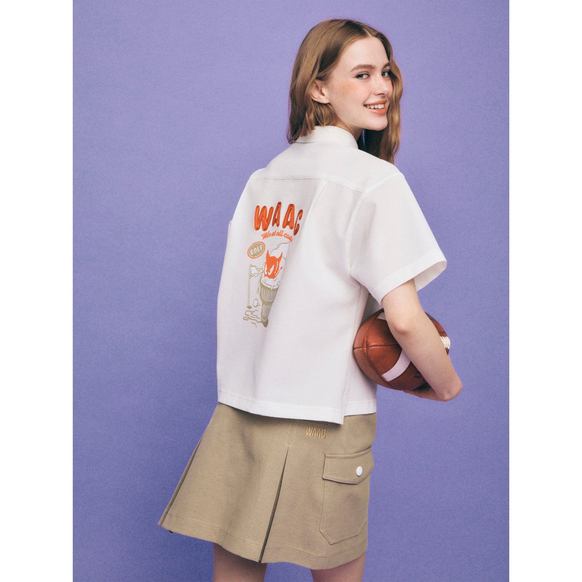 新品★レディースS バックロゴラインポロシャツ BRIEFING ターコイズ×白 WOMEN'S TOUR POLO（ウィメンズ ツアーポロ（ポロシャツ）（半袖