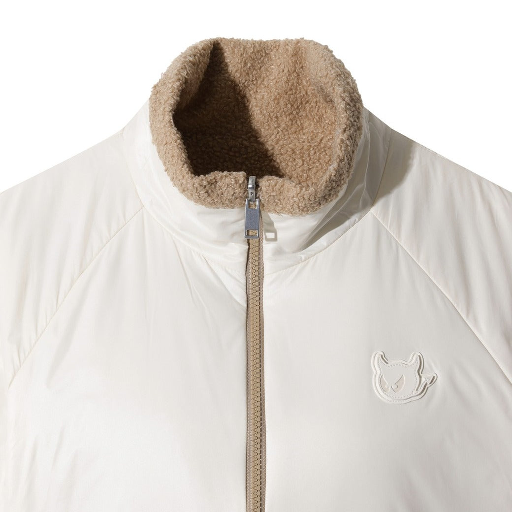 WOMEN リバーシブルパデッドハーフベスト ホワイト