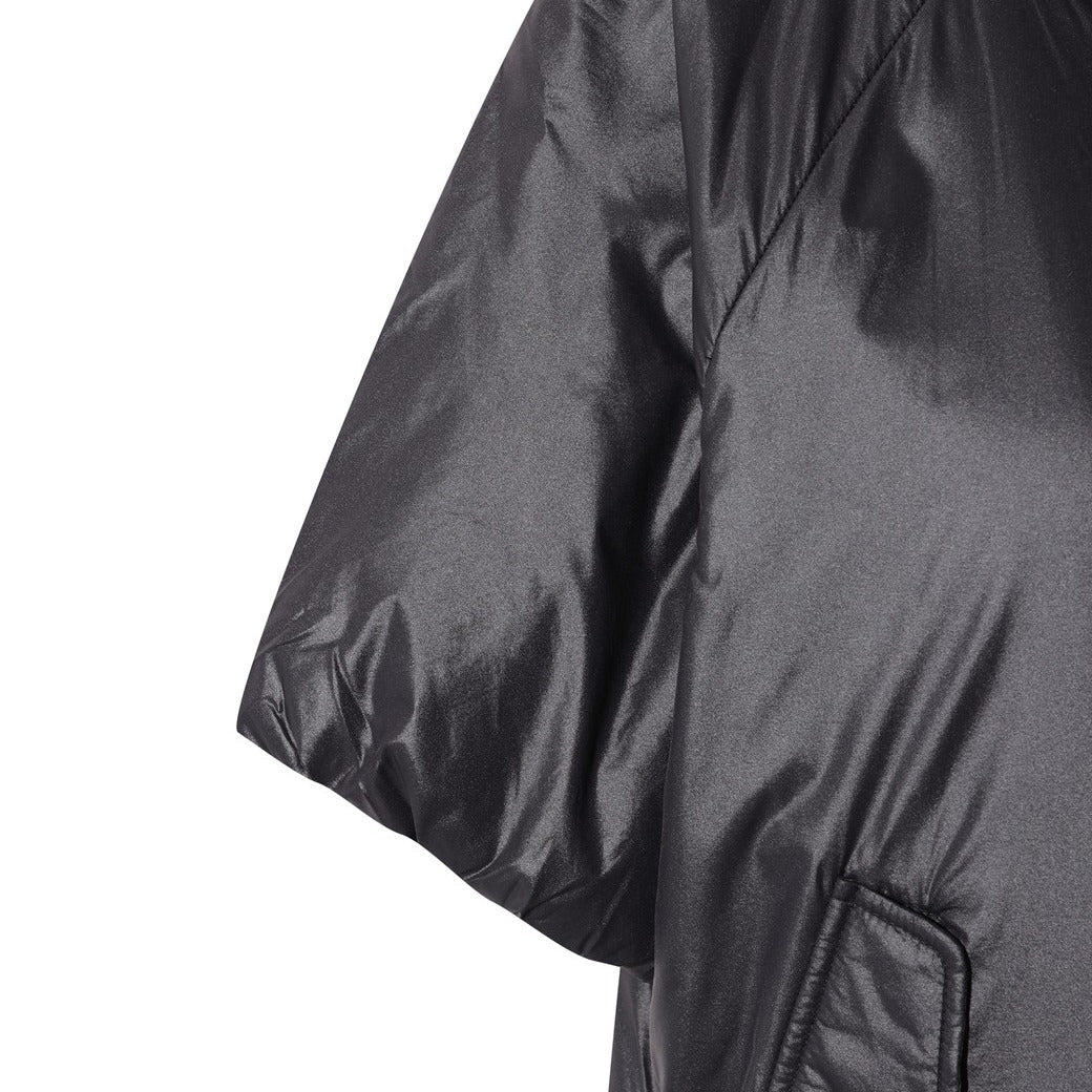 WOMEN リバーシブルパデッドハーフベスト ブラック