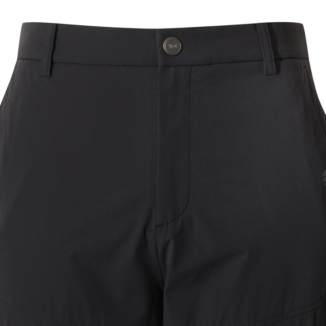 MEN ブラッシュドメッシュテーパードハイブリッドパンツ ブラック