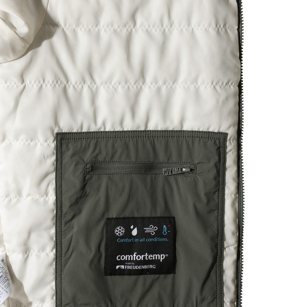 MEN パデッドボンバージャケット ダークグリーン