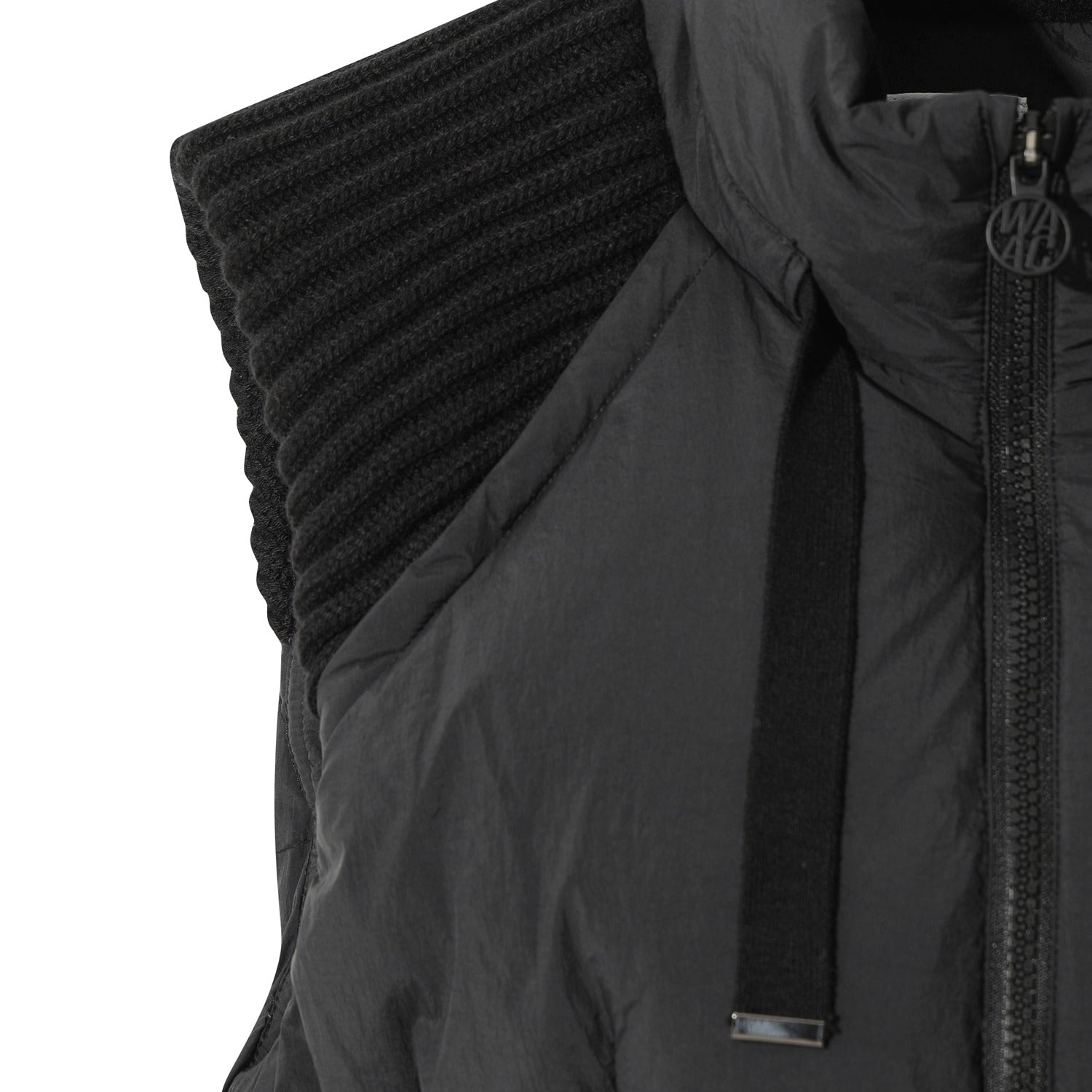 WOMEN ロングダウンベスト ブラック