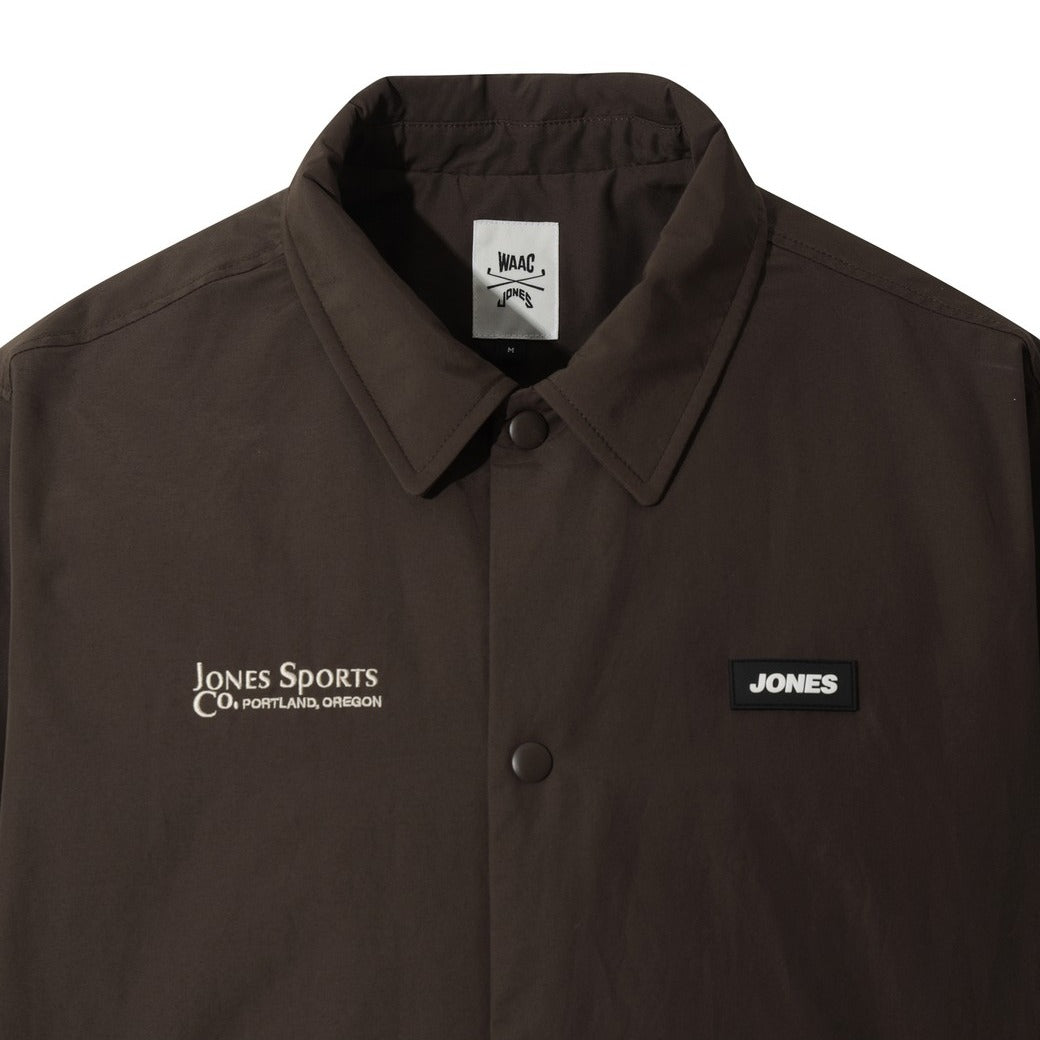 WAAC X JONES】MEN パデッドコーチジャケット ブラウン