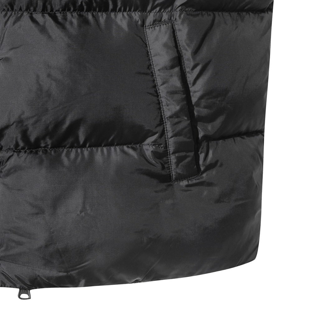 WAAC ブラック ダウンベスト メンズ MEN レザーライクベスト ブラック