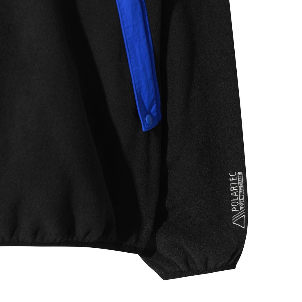 【WAAC X JONES】MEN レトロフリースプルオーバー ブラック