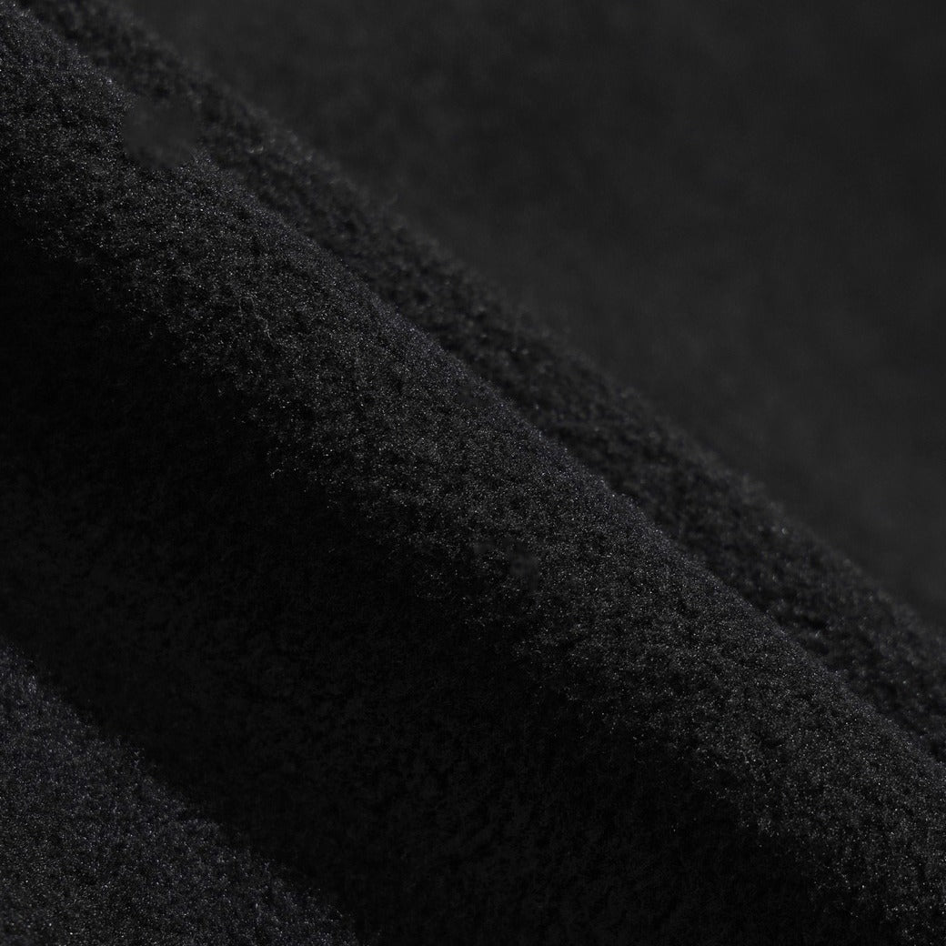 WAAC X JONES】MEN レトロフリースプルオーバー ブラック