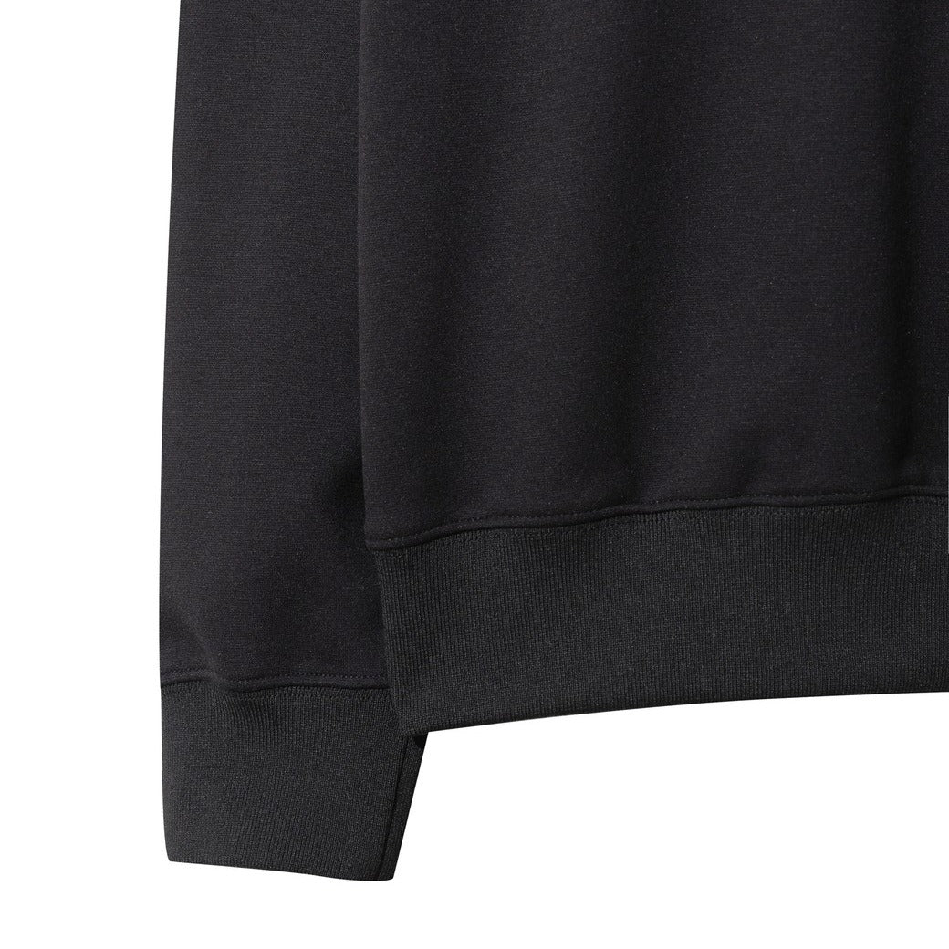 【WAAC X JONES】WOMEN ハーフジップスウェットシャツ ブラック