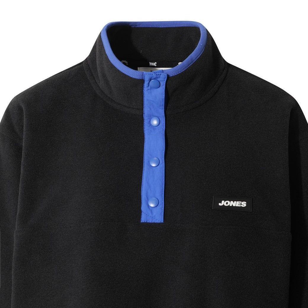 WAAC X JONES】WOMEN レトロフリースプルオーバー ブラック