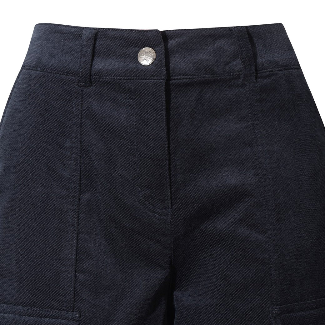 【WAAC X JONES】WOMEN コーデュロイショーツ ネイビー