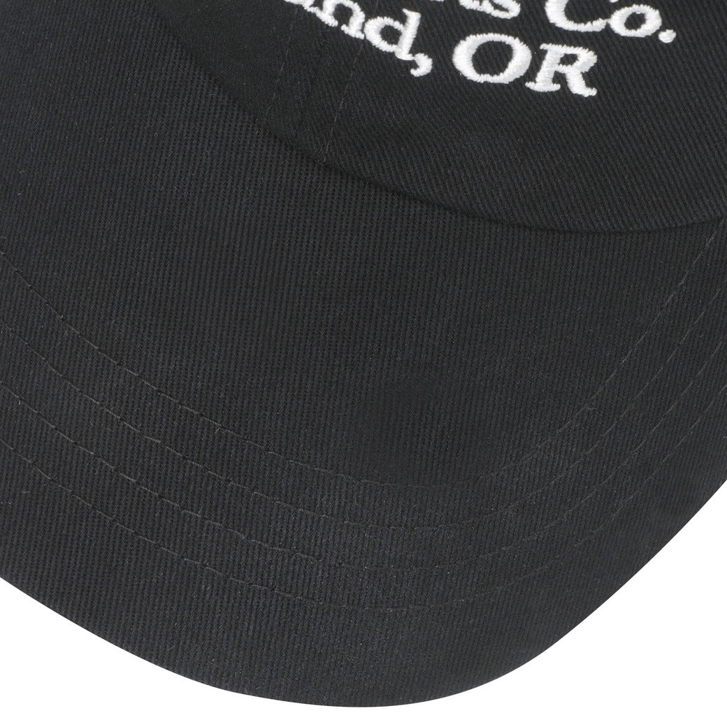 WAAC X JONES】UNISEX タイポグラフィーキャップ ブラック