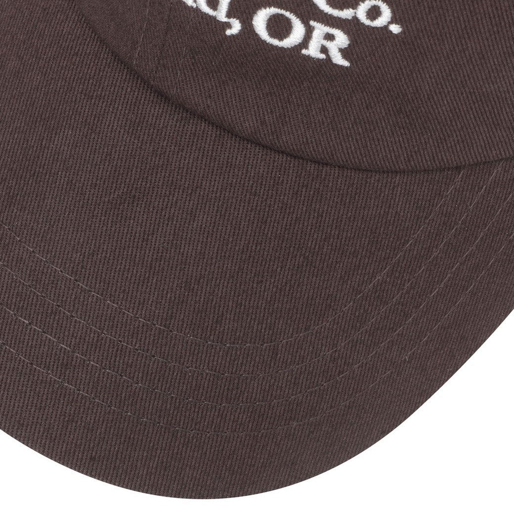 WAAC X JONES】UNISEX タイポグラフィーキャップ ブラウン