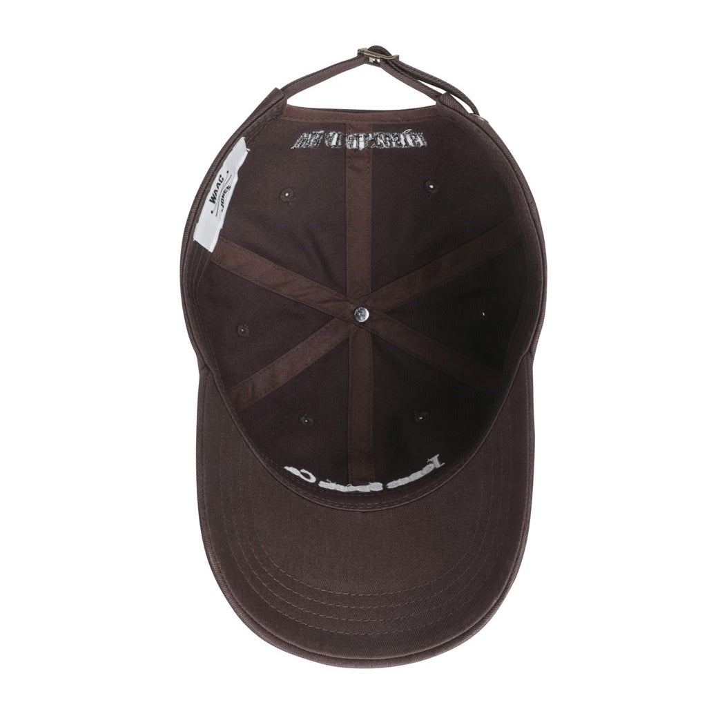 WAAC X JONES】UNISEX タイポグラフィーキャップ ブラウン