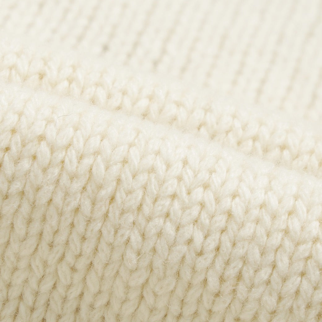 WOMEN BEANIE WAACKYセーター アイボリー