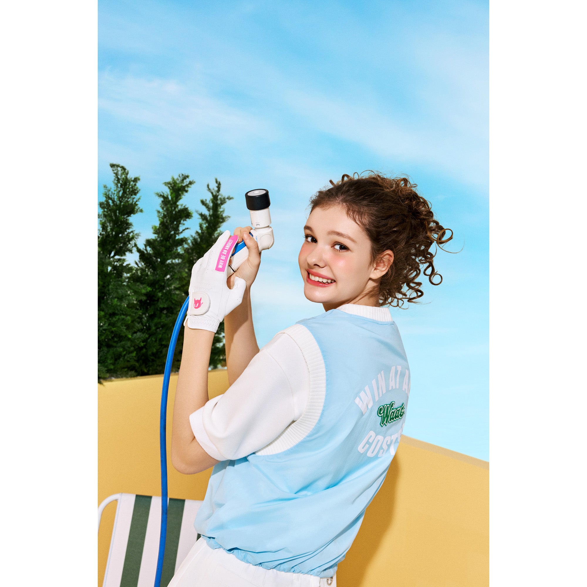 WAAC 水色 レディース ベスト WOMENS WAACKYプルオーバーベスト ライトブルー/072342261