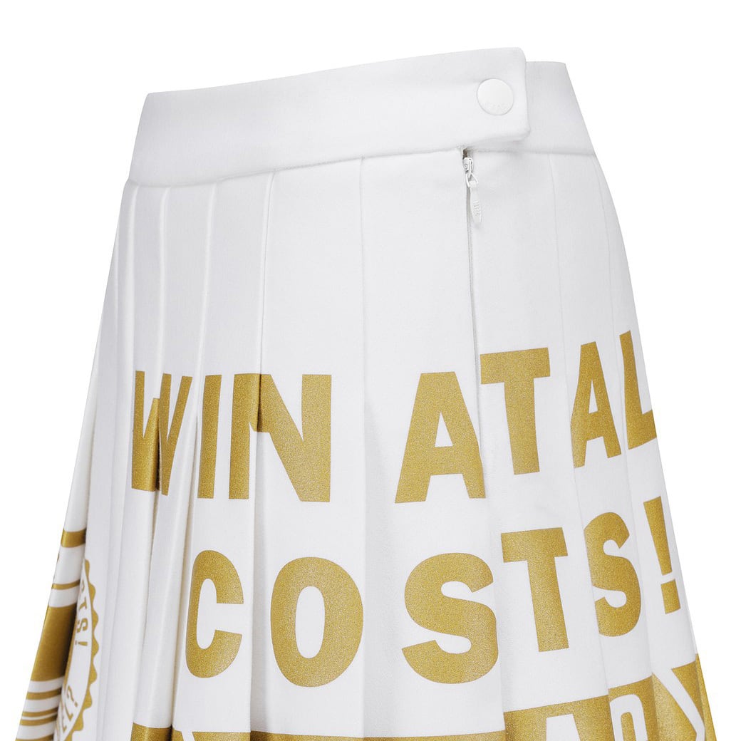 WOMEN ゴールドポイント プリーツキュロットスカート