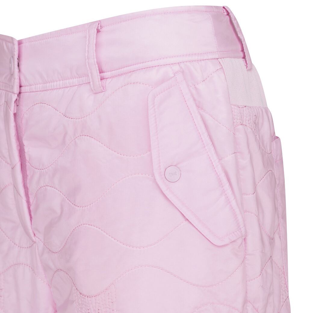 WOMEN パッド入り キルティング ルーズフィットジョガーパンツ