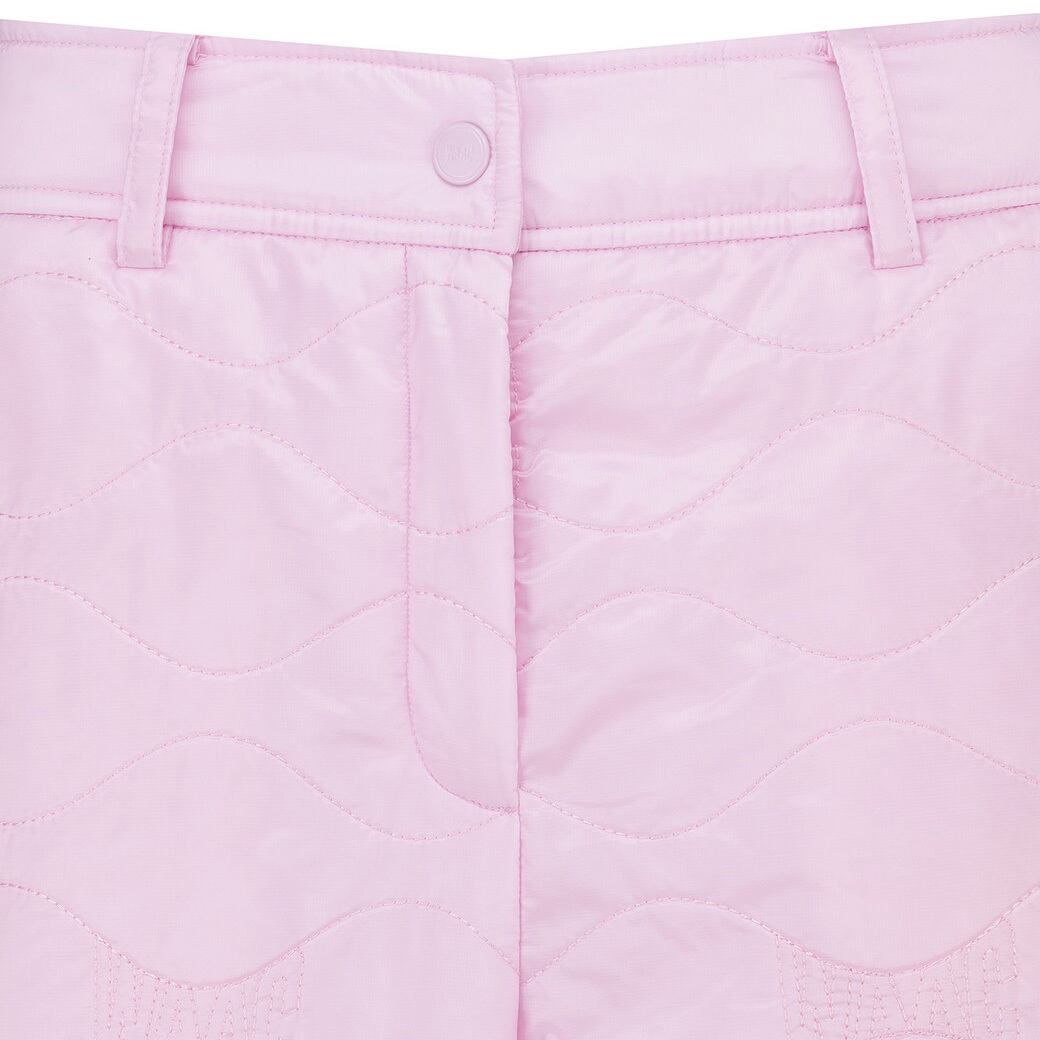 WOMEN パッド入り キルティング ルーズフィットジョガーパンツ