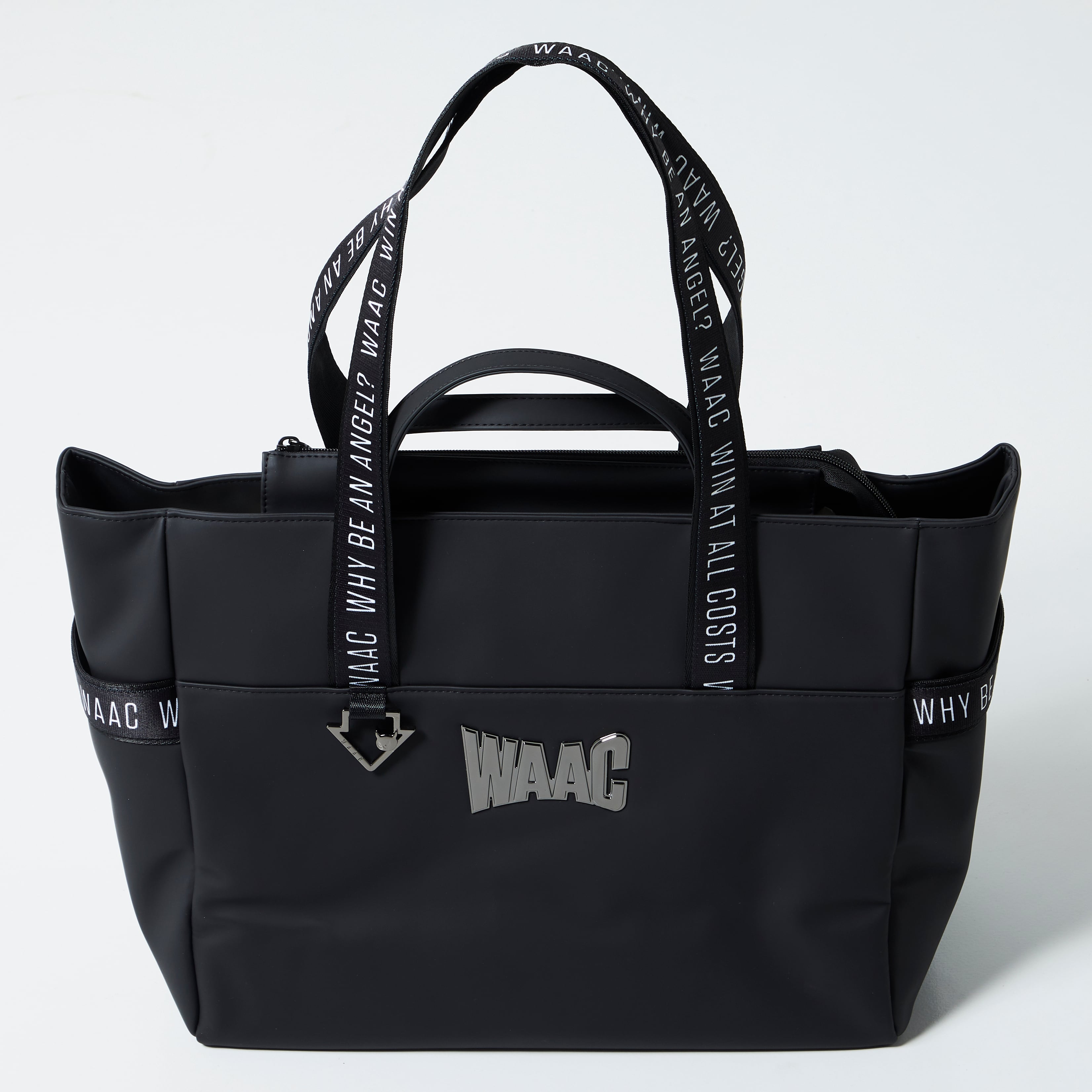UNISEX マットレザー ボストンバッグ ブラック / 072214861