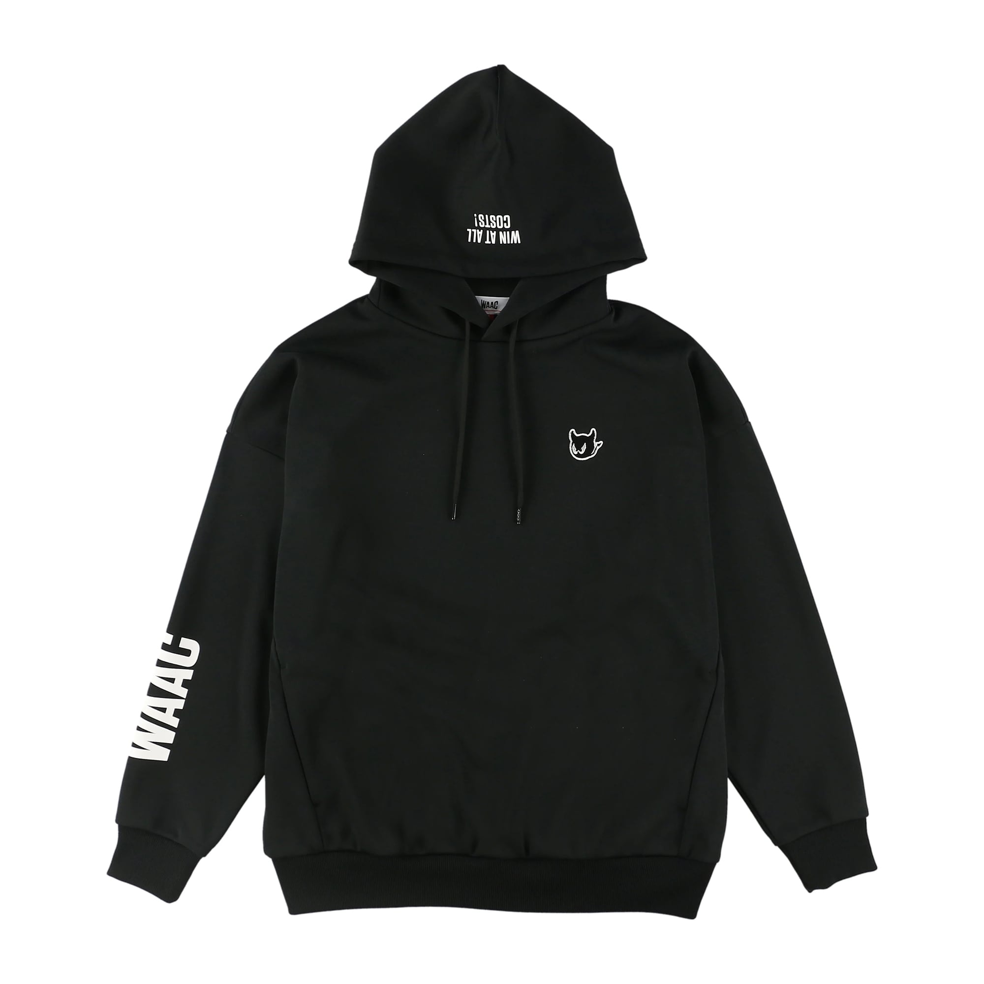 【セットアップがおすすめ】MENS SIN SANDANスムース プルオーバーフーディー ブラック/072232010