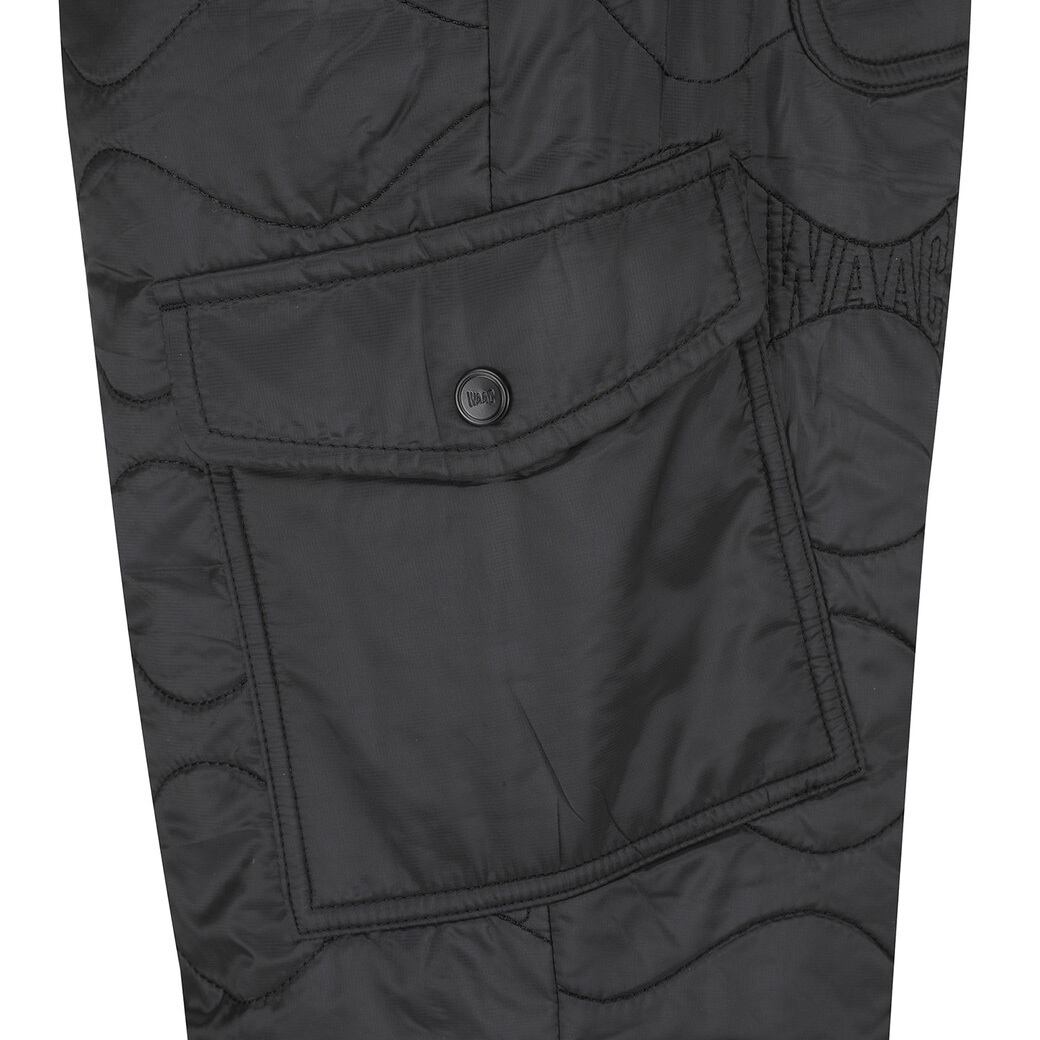 アスページ WOMEN パッド入り キルティング ルーズフィットジョガーパンツ