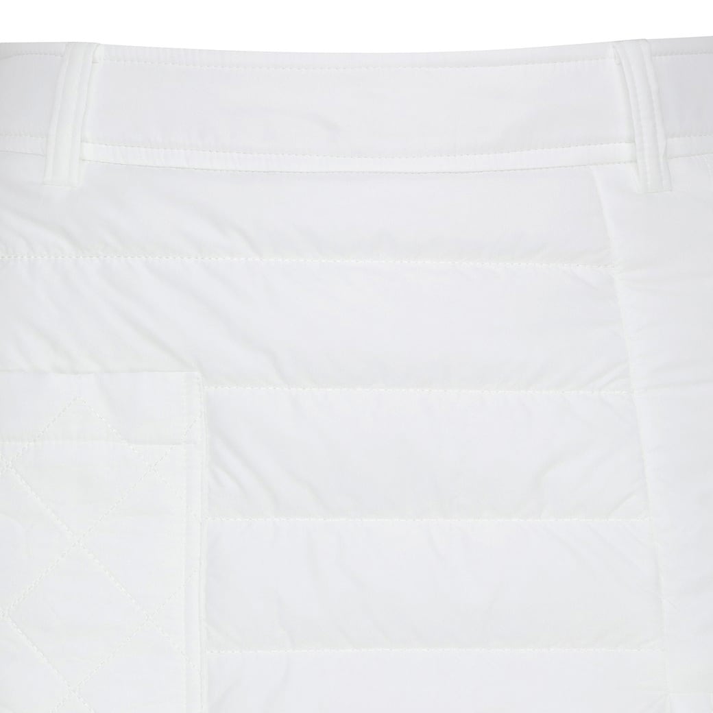 WOMEN キルティングダウンキュロットスカート ホワイト