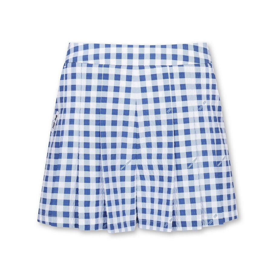 WOMEN ギンガムチェック ショートパンツ ブルー