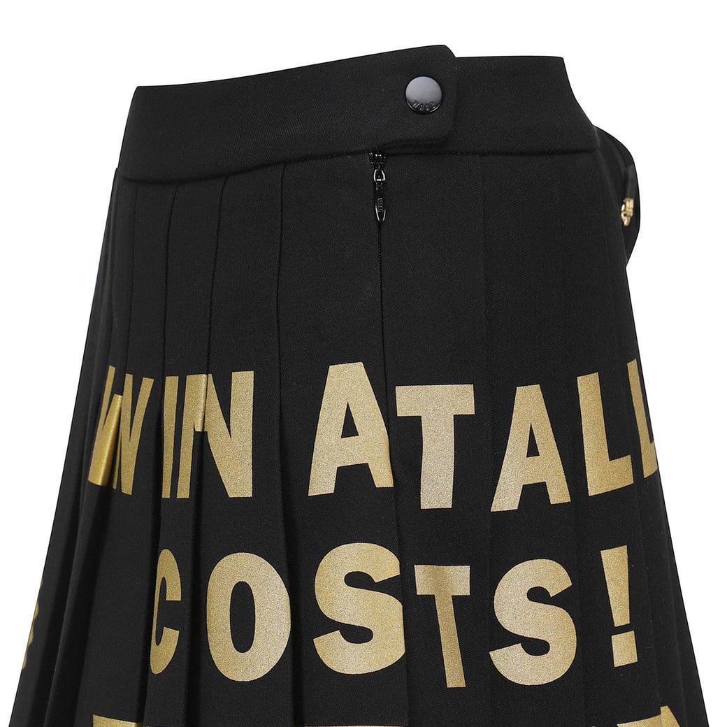 WOMEN ゴールドポイント プリーツキュロットスカート